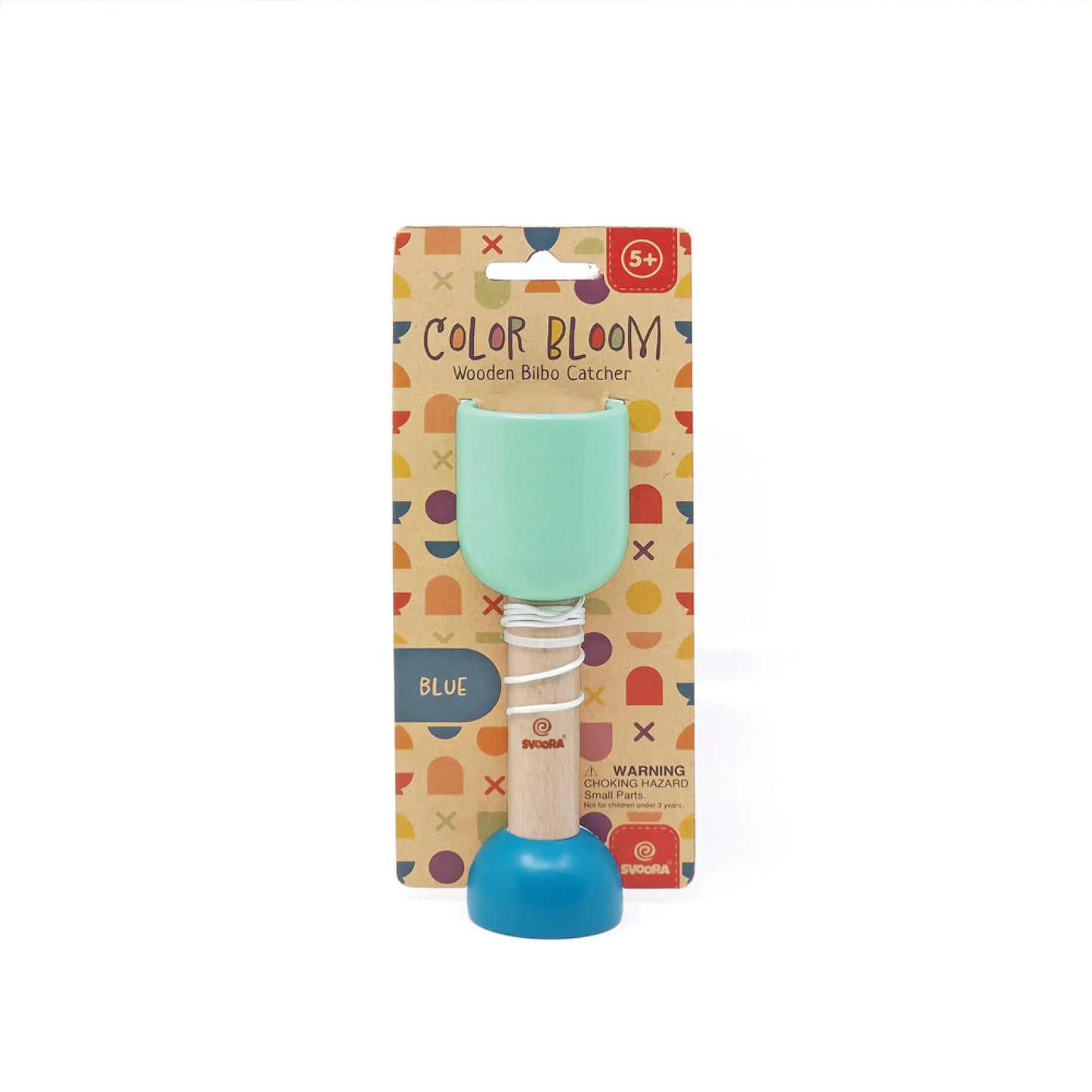 Bilbo Catcher, Wooden Light Blue Cup and Ball Brainteaser, For Kids 5+