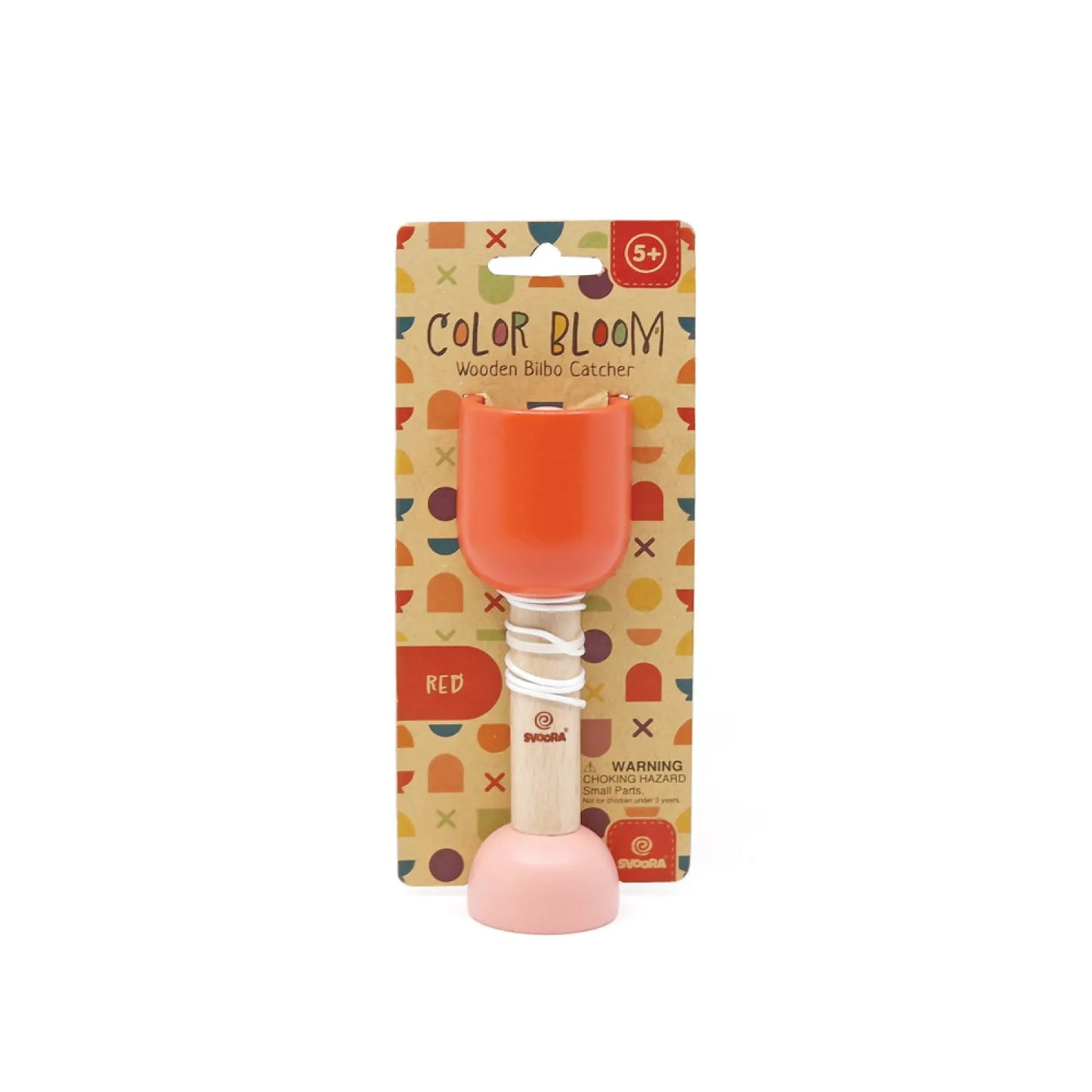 Bilbo Catcher, Wooden Red Cup and Ball Game For Kids 5+