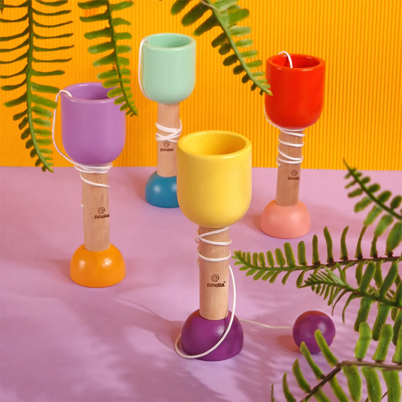 Bilbo Catcher, Wooden Red Cup and Ball Game For Kids 5+