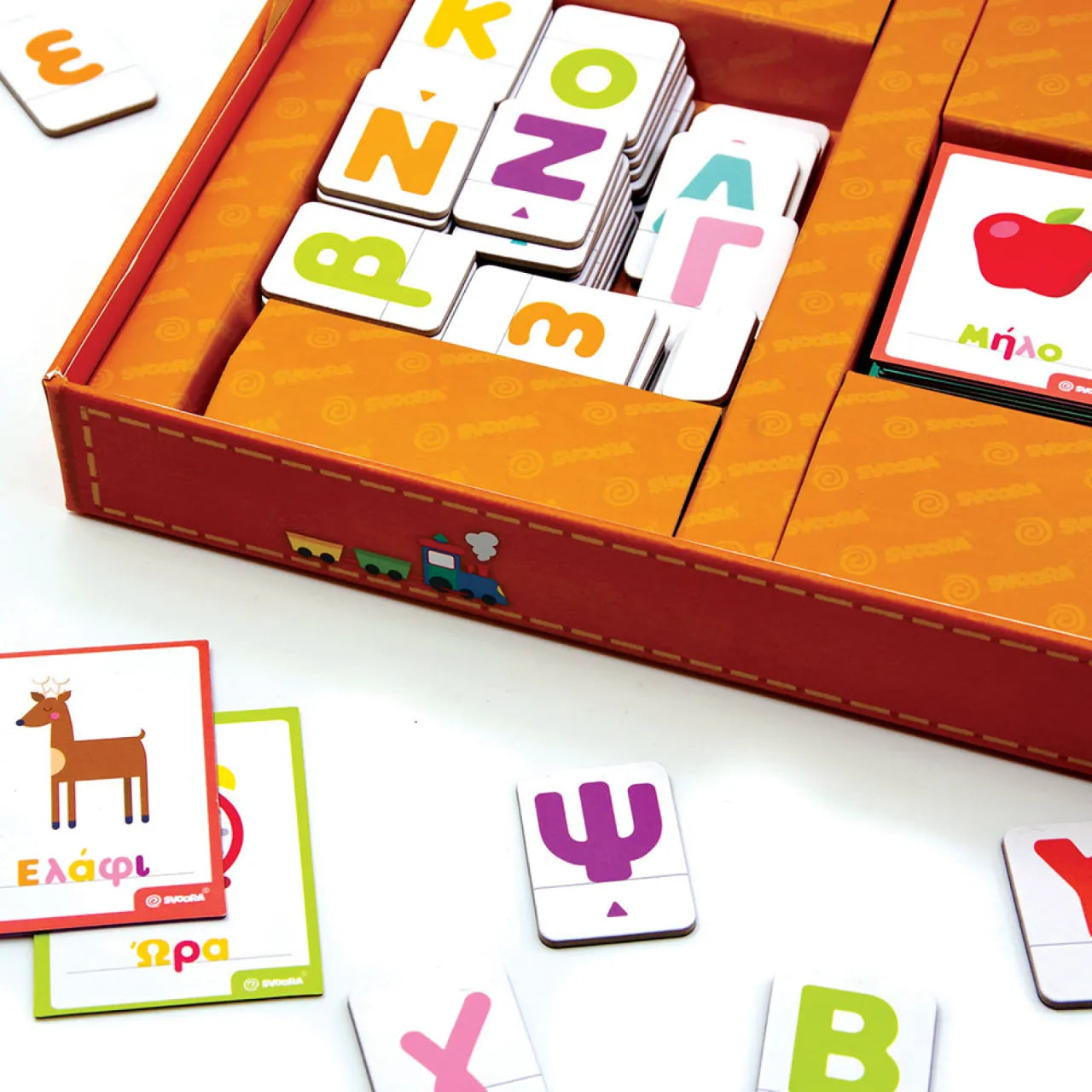 Play with the Greek Letters and Words: Magnetic Alphabet Set, For Kids 4+