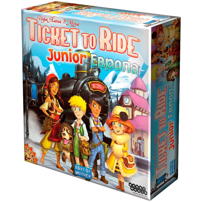 Настольная игра: Ticket to Ride Junior Европа. Мир Хобби