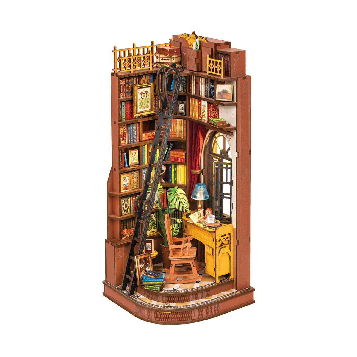 Book Nook Shelf Insert: Silent Corner Study, Rolife