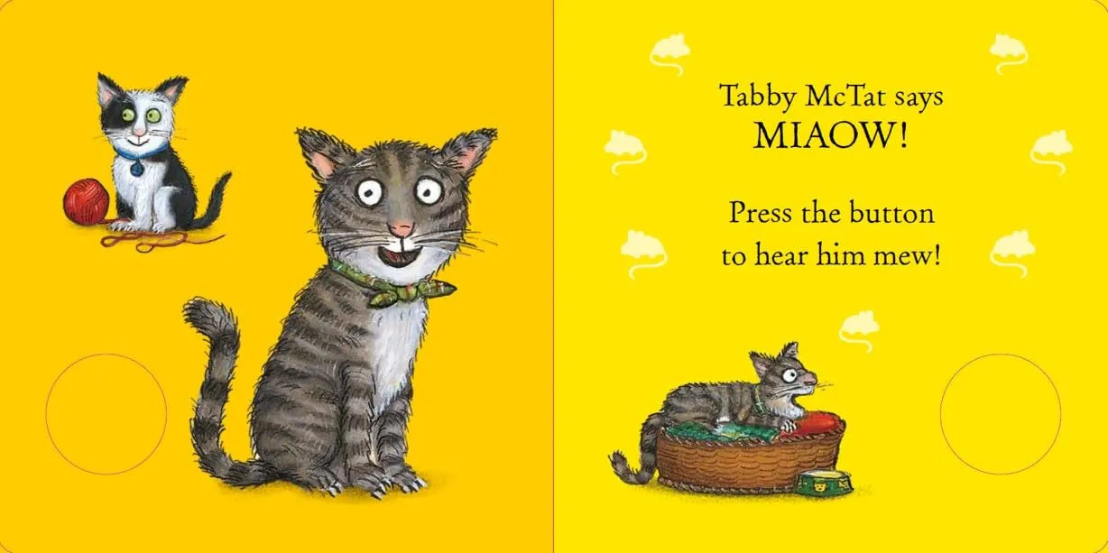 Tabby McTat Says Miaow!, Sound Book for Kids 1+, Julia Donaldson, English Language