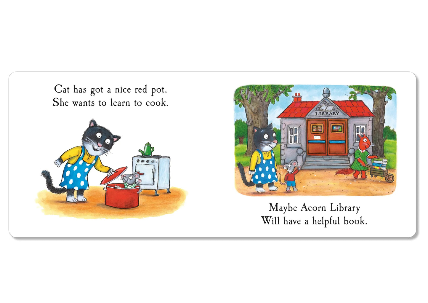 Tales from Acorn Wood: Cat’s Cookbook, Lift-the-Flap Board Book for Kids 1+, Julia Donaldson, English Language