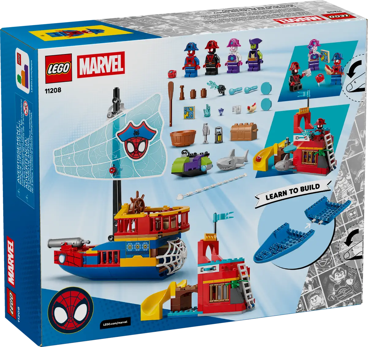 Team Spidey Pirate Ship 11208, Lego Marvel