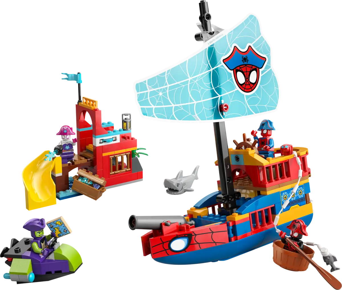 Team Spidey Pirate Ship 11208, Lego Marvel