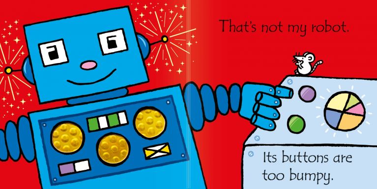 Sensory book: That's Not My Robot, Usborne