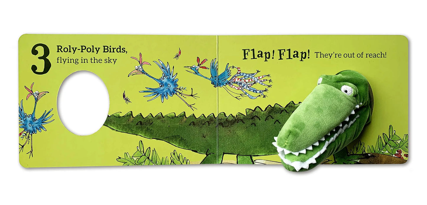 The Enormous Crocodile’s Finger Puppet Book, Roald Dahl, Board Book for Kids 0+, English Language