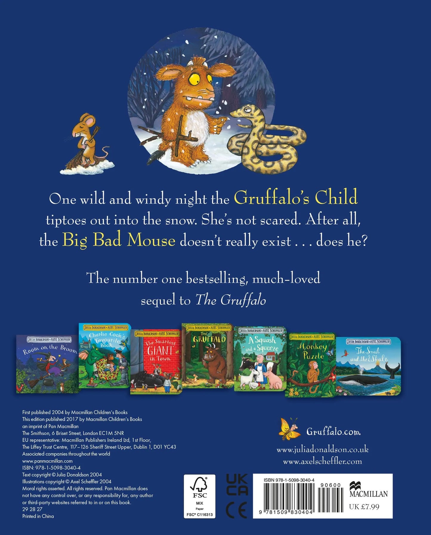 The Gruffalo’s Child, Board Book for Kids 2+, Julia Donaldson, English Language