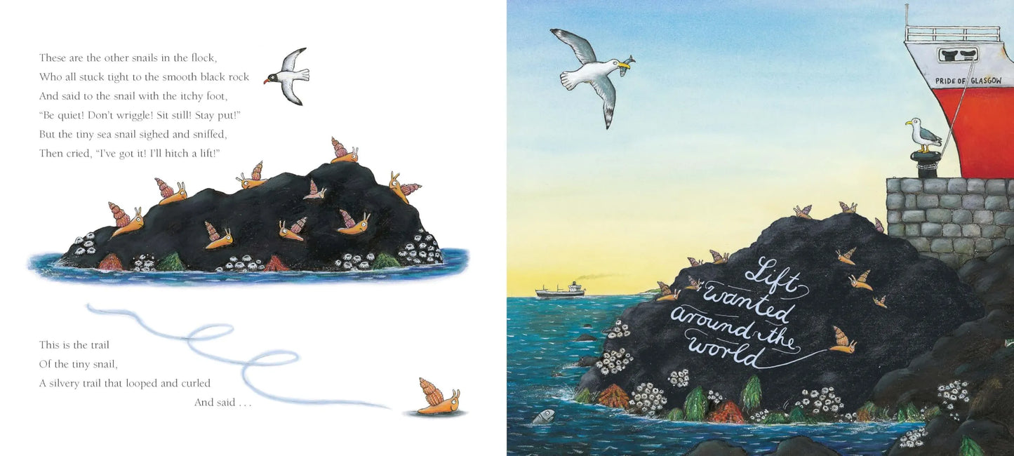 The Snail and the Whale, Board Book for Kids 2+, Julia Donaldson, English Language