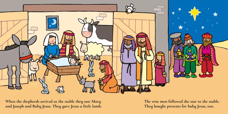 Sensory book: Touchy-Feely The Nativity, Usborne