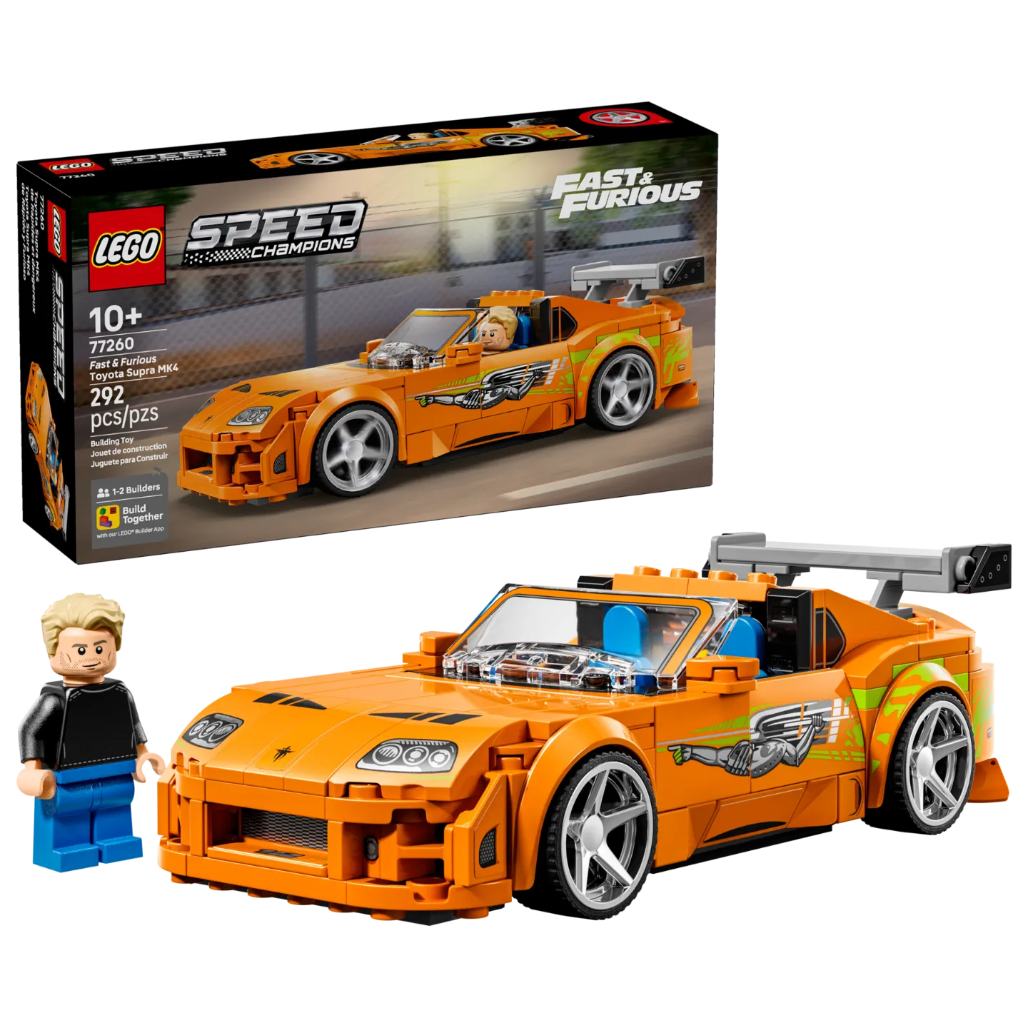The Fast And The Furious Toyota Supra Mk4 77260, Lego Speed Champions