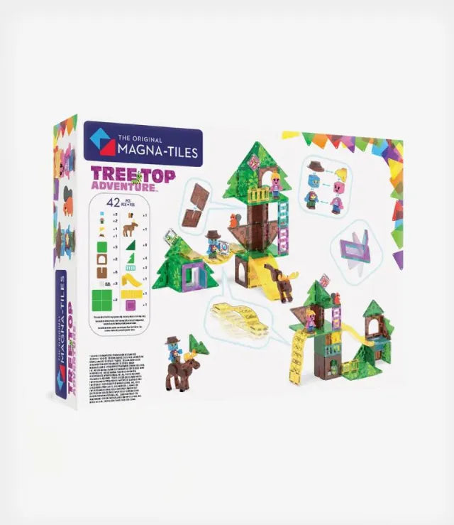 Magnetic Building Set 42-Piece: Tree Top Adventure, Magna-Tiles