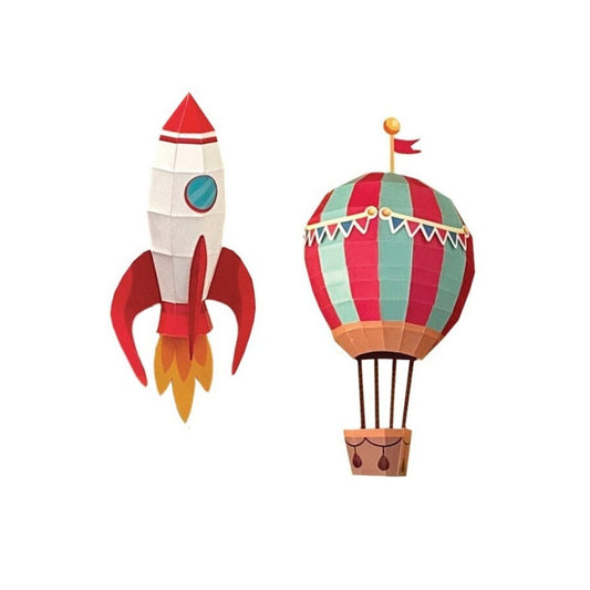 DIY 3D Rocket and Balloon