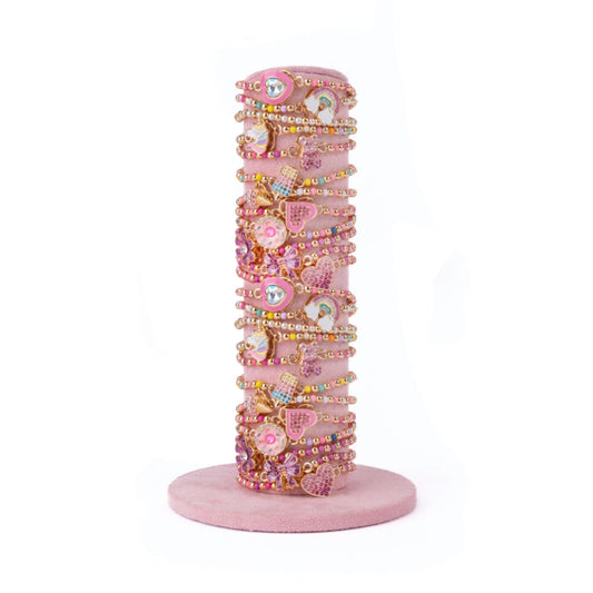 Spinner Bracelets with Velvet Stand, 12 styles assorted, Great Pretenders