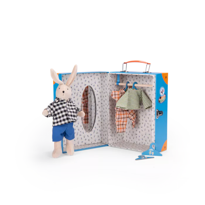 Little wardrobe suitcase: Sylvain La Grande Famille, Moulin Roty