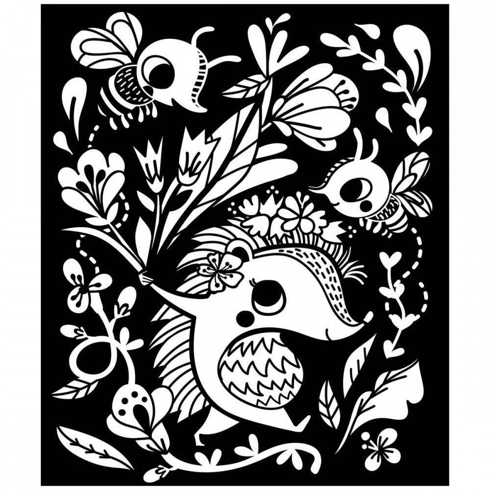 Velvet Felt Art Picture Colouring Set: Spring, AUZOU