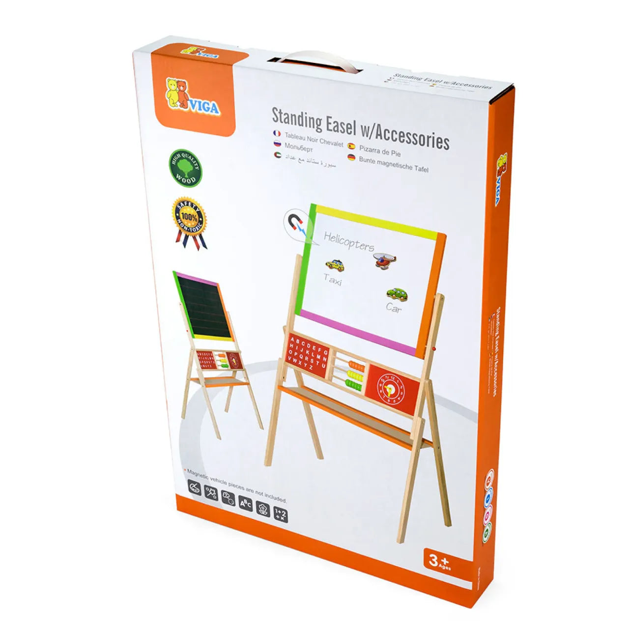 Standing Easel, Two Sided Drawing Board For Kids 3+