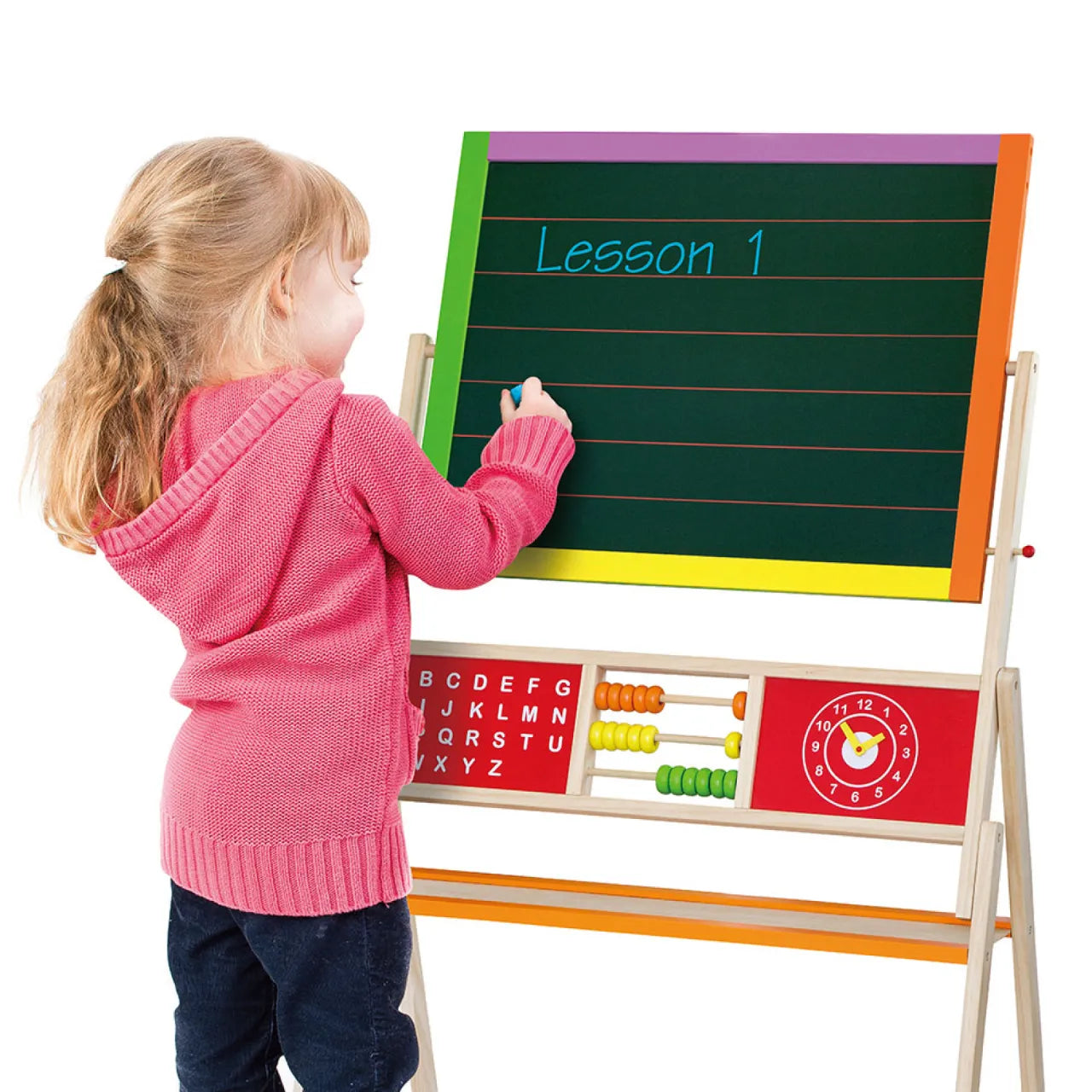 Standing Easel, Two Sided Drawing Board For Kids 3+