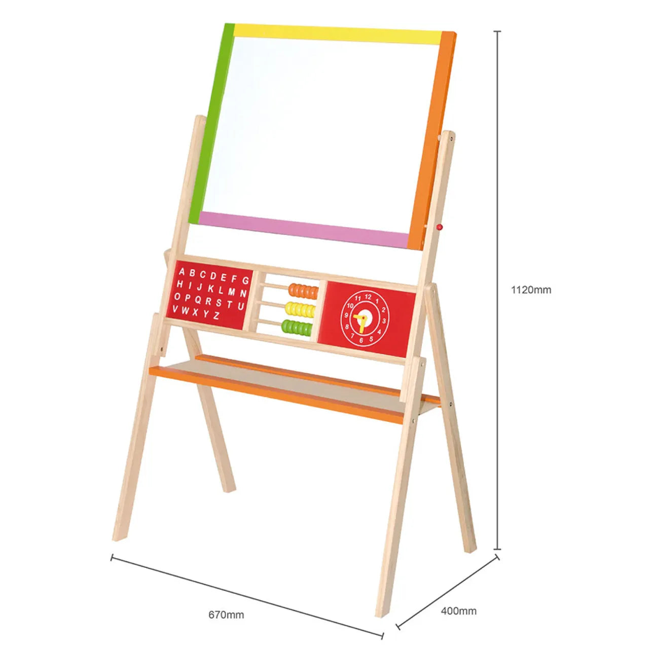 Standing Easel, Two Sided Drawing Board For Kids 3+