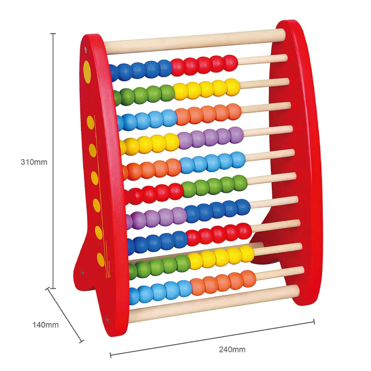 Wooden Abacus, Counting Toy For Kids 3+