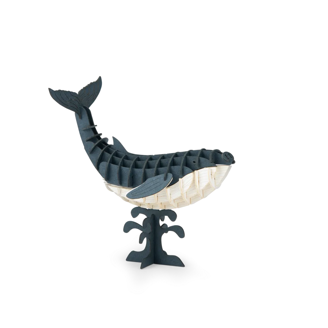 Whale 3D Puzzle for 3+: Tout Autour du Monde, Moulin Roty