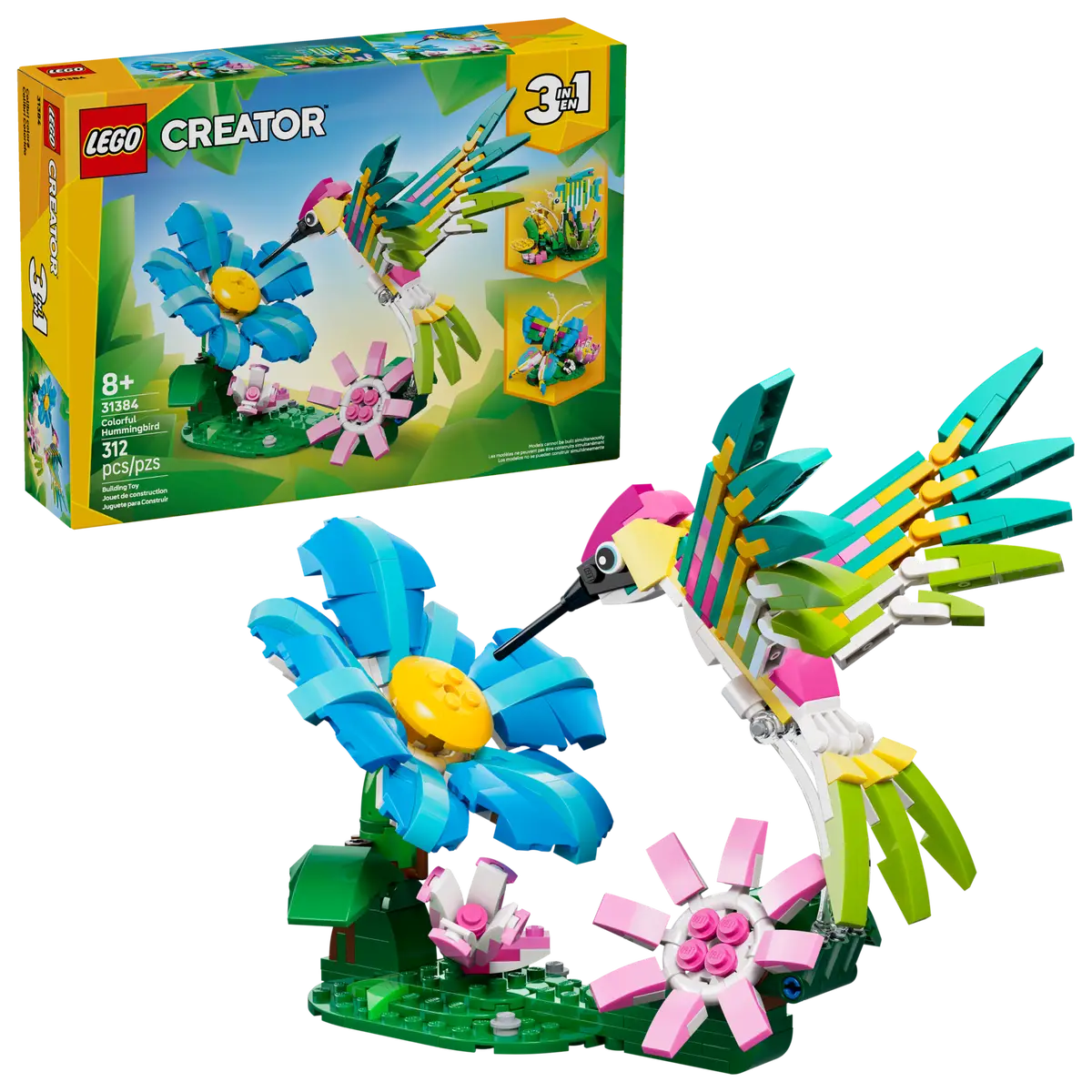 Wild Animals: Colorful Hummingbird 31384, Lego Creator 3-in-1