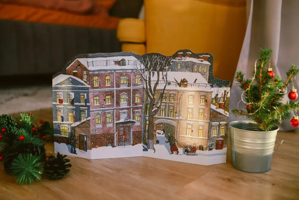 Адвент календарь - виммельбух "Московский дворик"