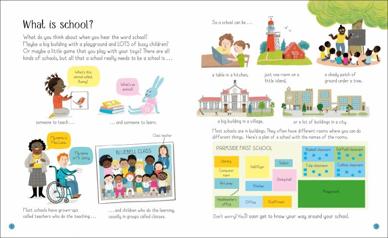 Book for preparing for school: All About Starting School, Usborne