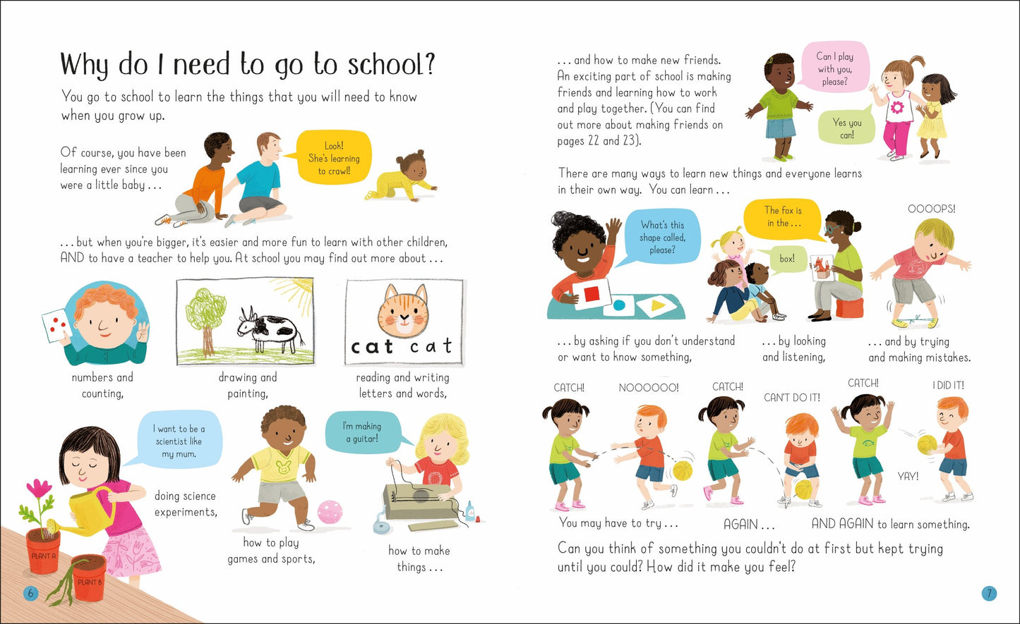 Book for preparing for school: All About Starting School, Usborne