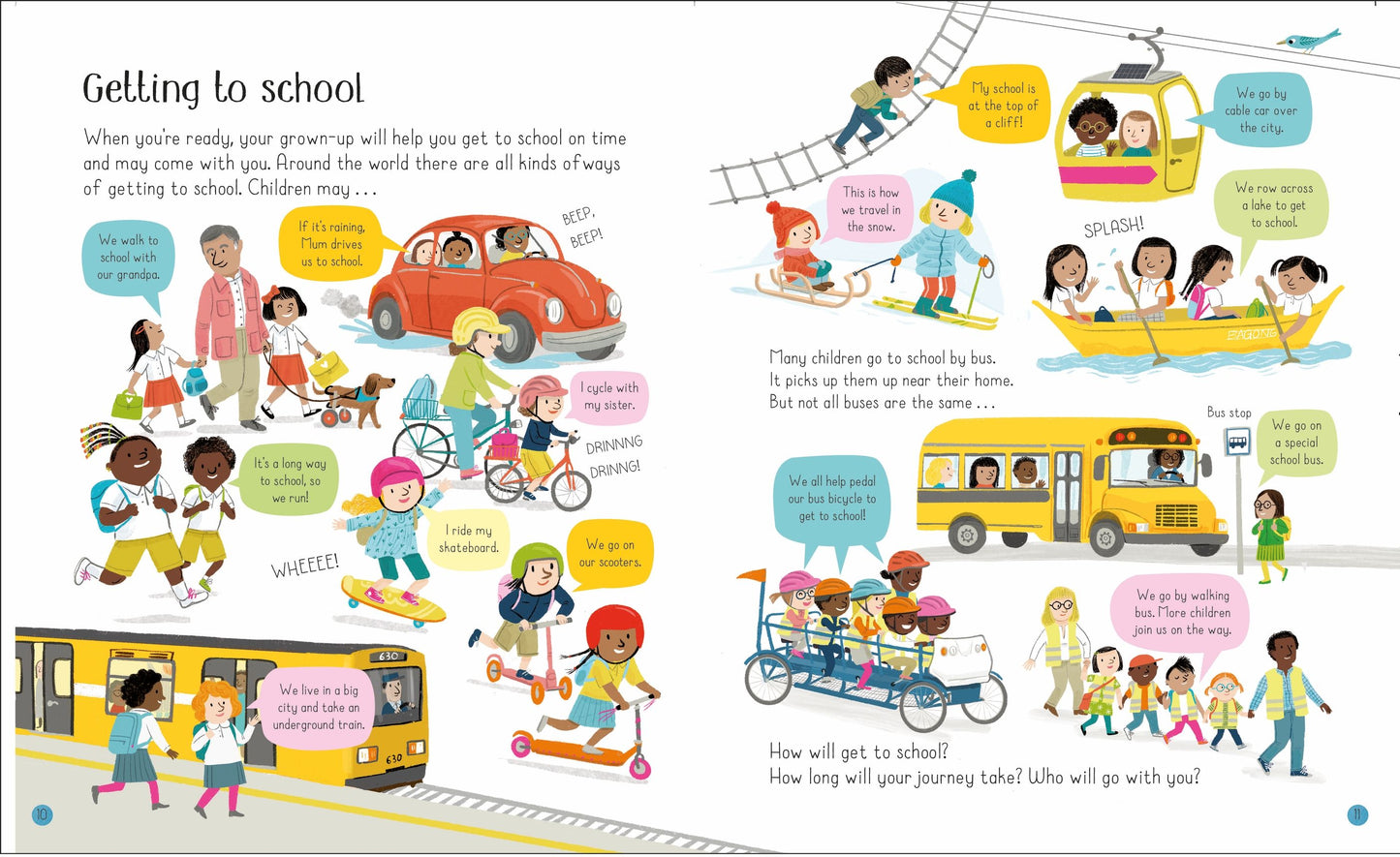Book for preparing for school: All About Starting School, Usborne