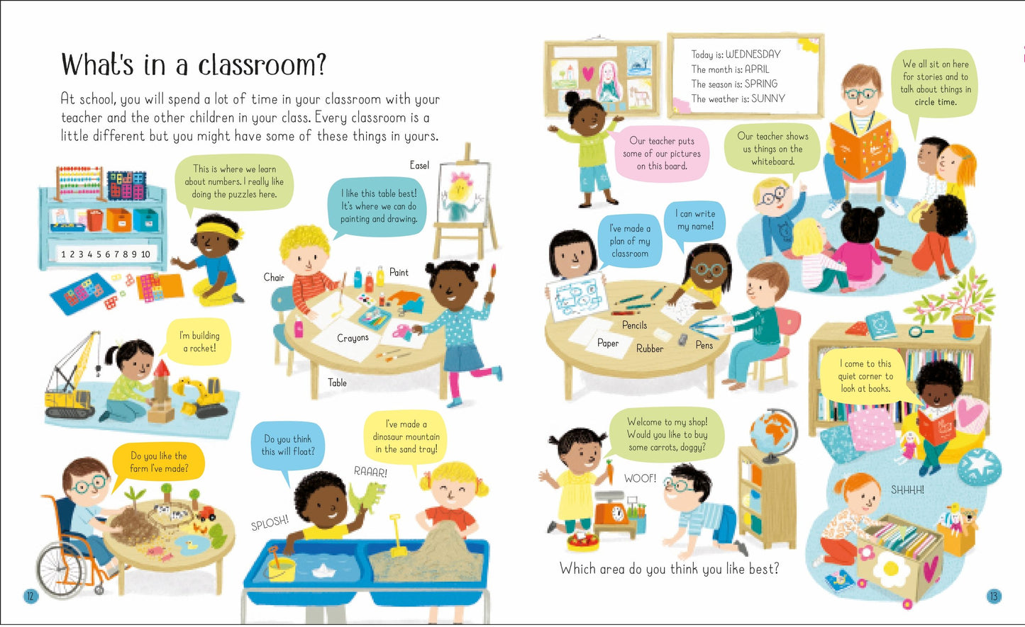 Book for preparing for school: All About Starting School, Usborne