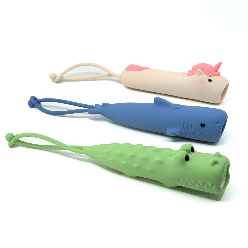 Silicone LED Flashlight USB Rechargeable: Alligator, TS Collection
