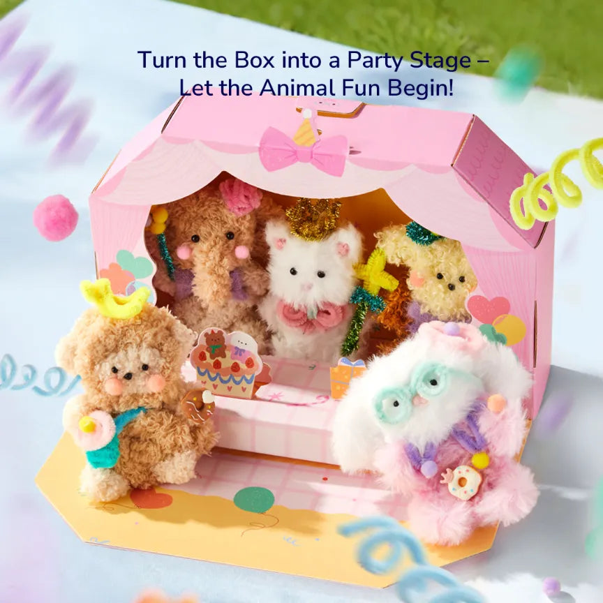 Animal Party, Chenille Stem Craft Kit for Kids 8+