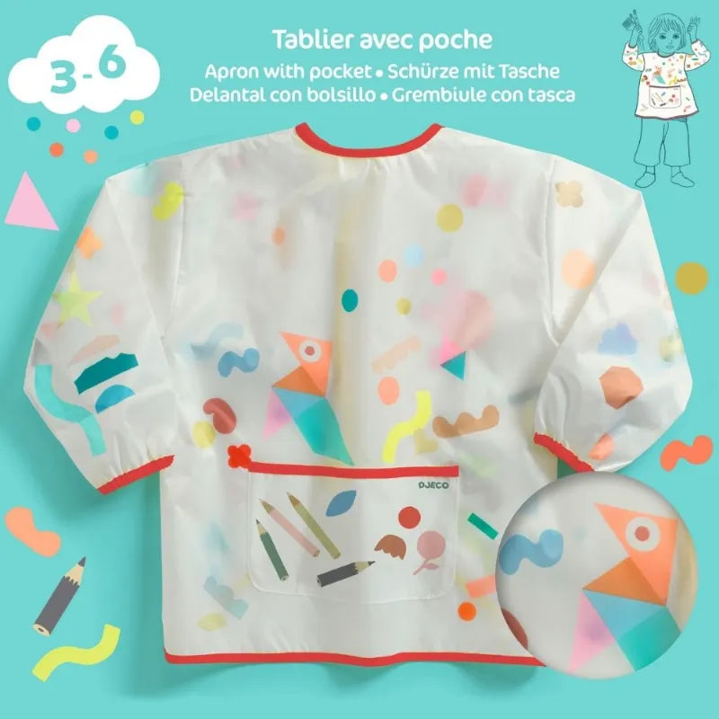Children's protective painting apron, Djeco