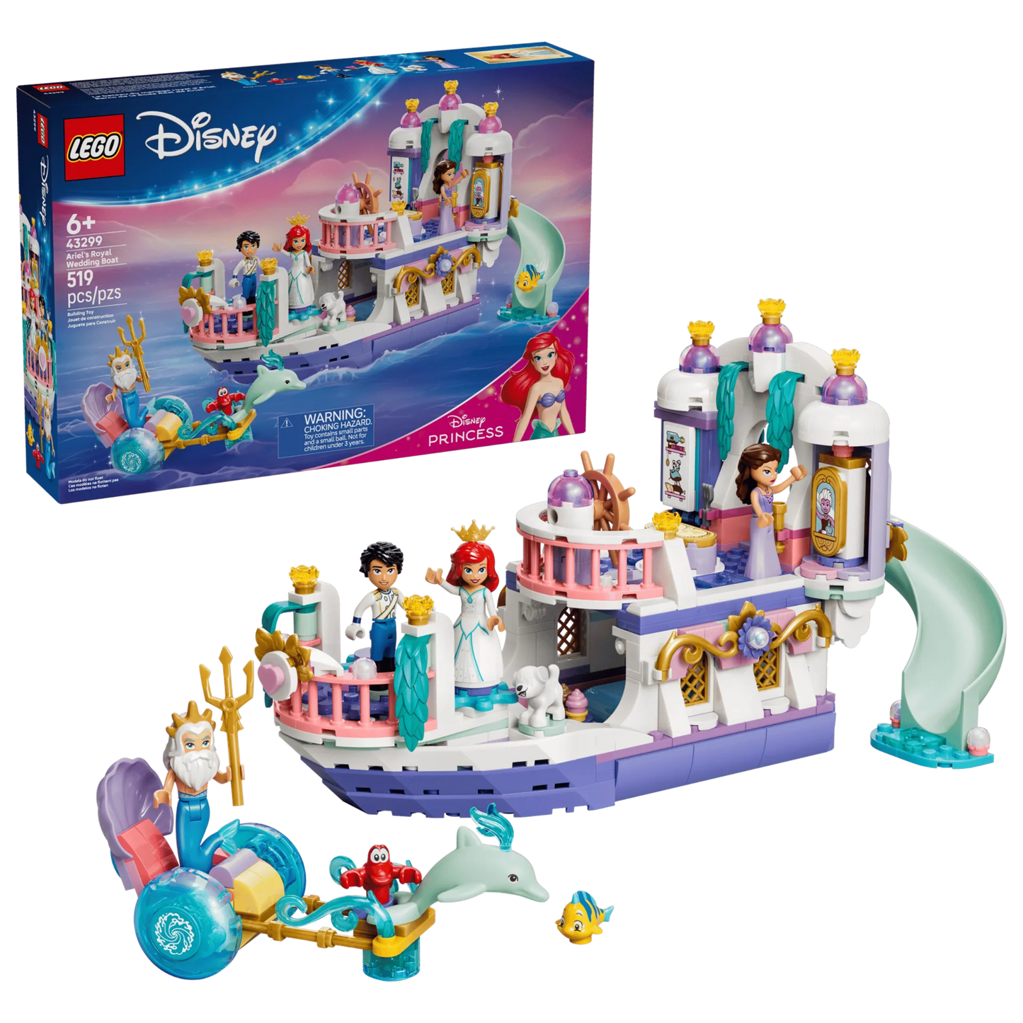 Ariels Royal Wedding Boat 43299, Lego Disney