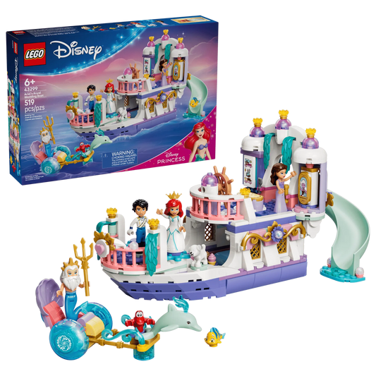 Ariels Royal Wedding Boat 43299, Lego Disney