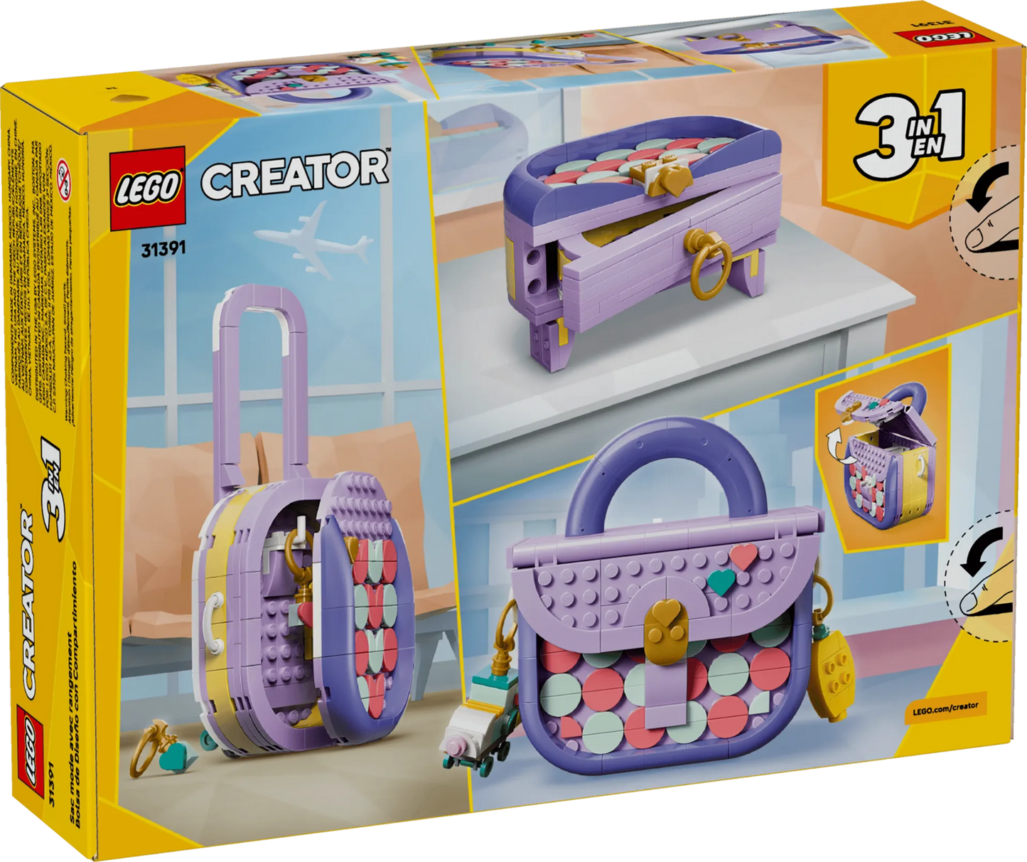 Art Fashion Bag with Storage 31391, Lego Creator 3-in-1