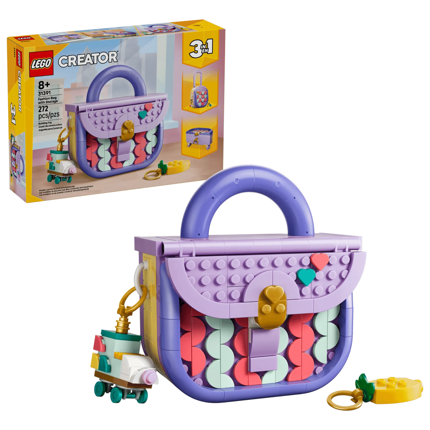 Art Fashion Bag with Storage 31391, Lego Creator 3-in-1
