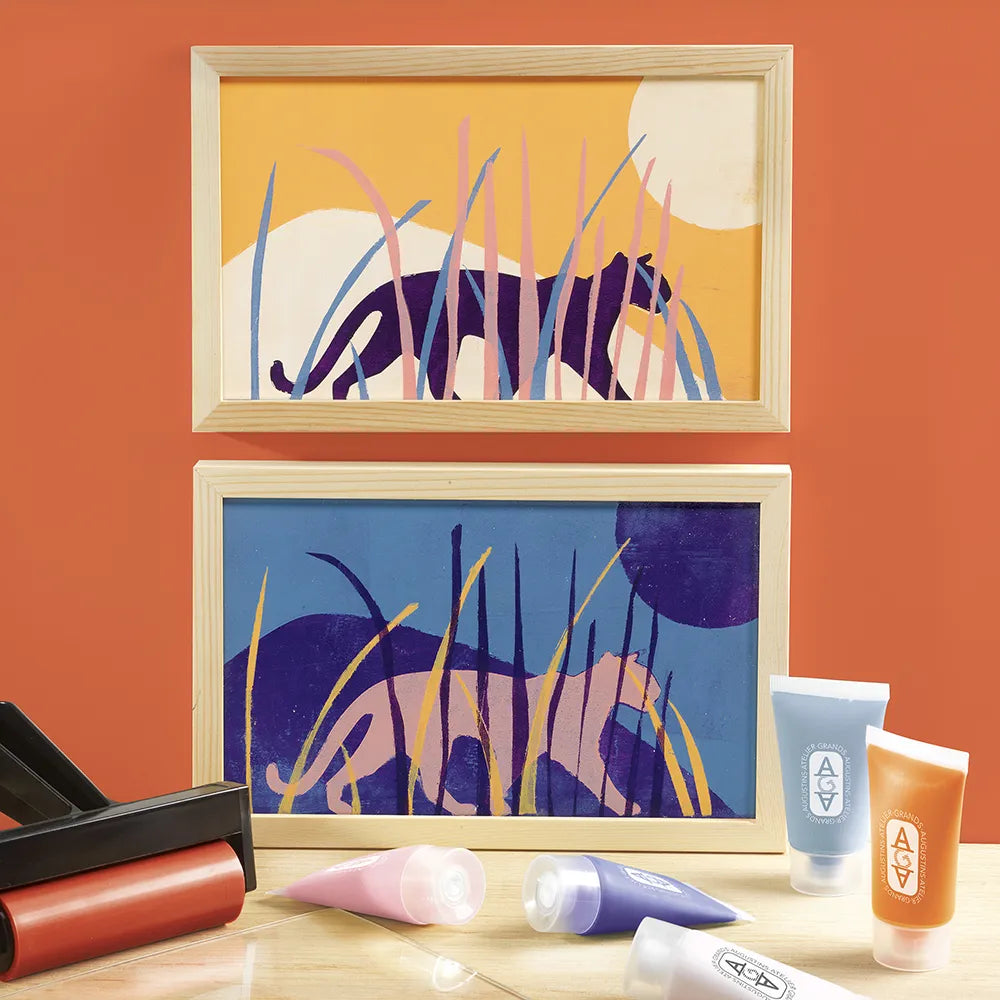 Gel Printing: Atelier 47, Djeco