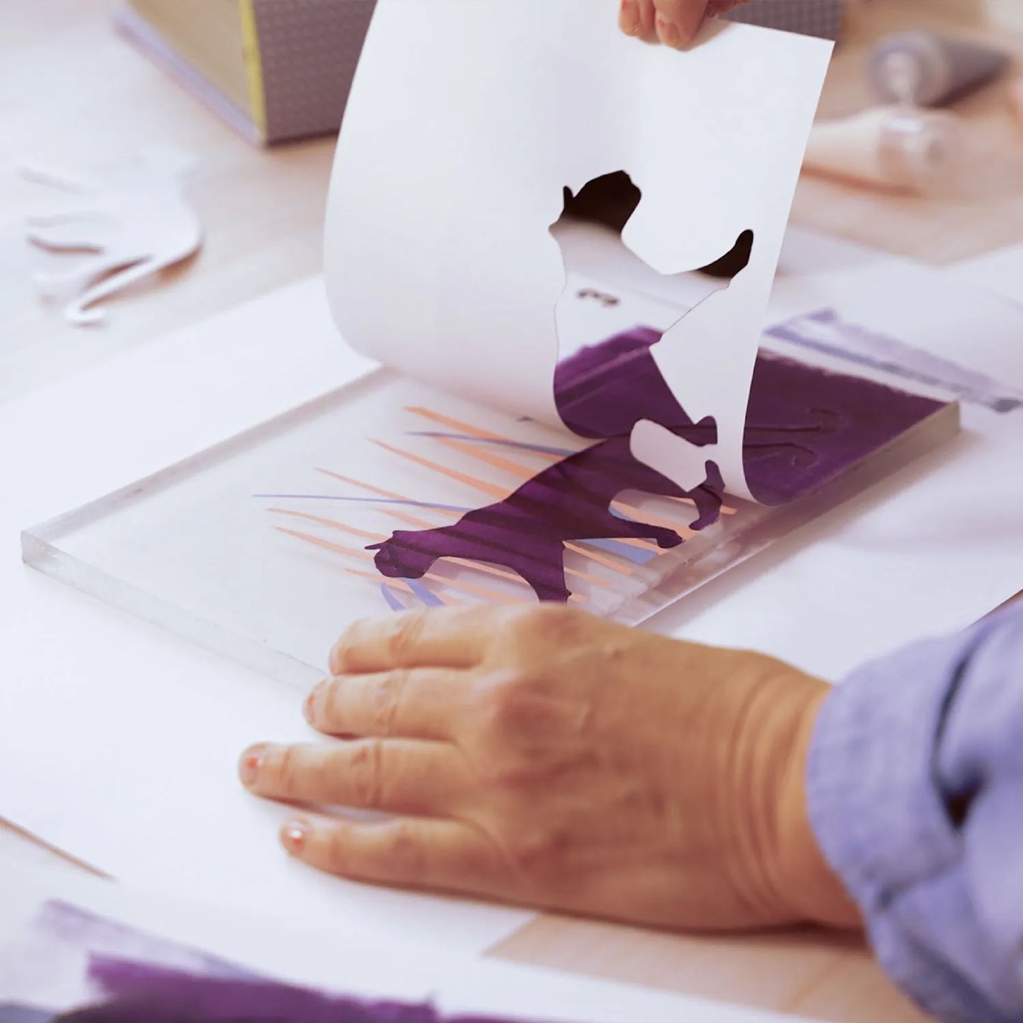 Gel Printing: Atelier 47, Djeco