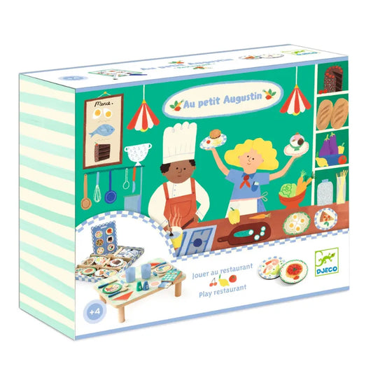 Au Petit Augustin Restaurant, Pretend Play Set For Kids 4+