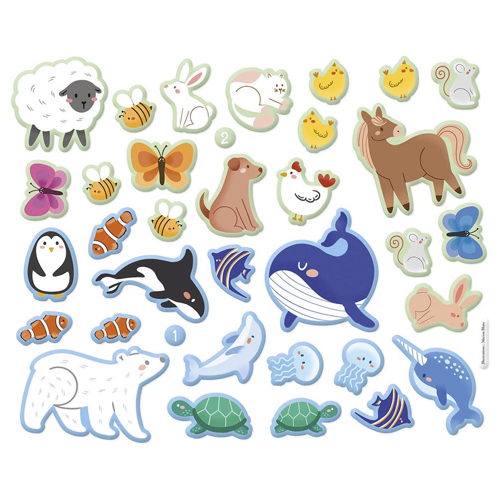 My 3D Stickers: Animals, AUZOU