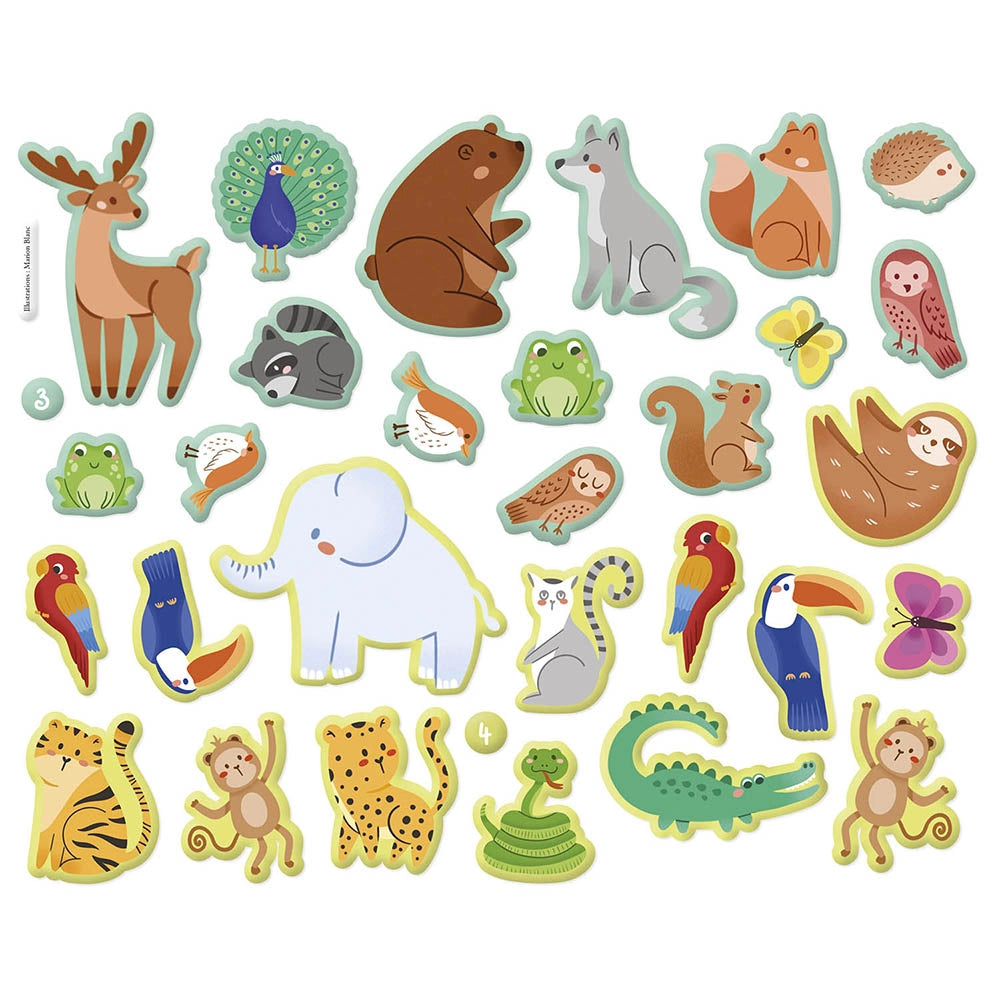My 3D Stickers: Animals, AUZOU