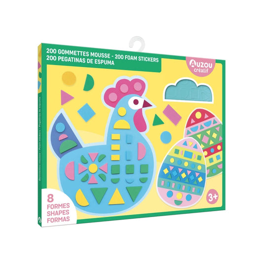 200 Foam Stickers: Easter, AUZOU