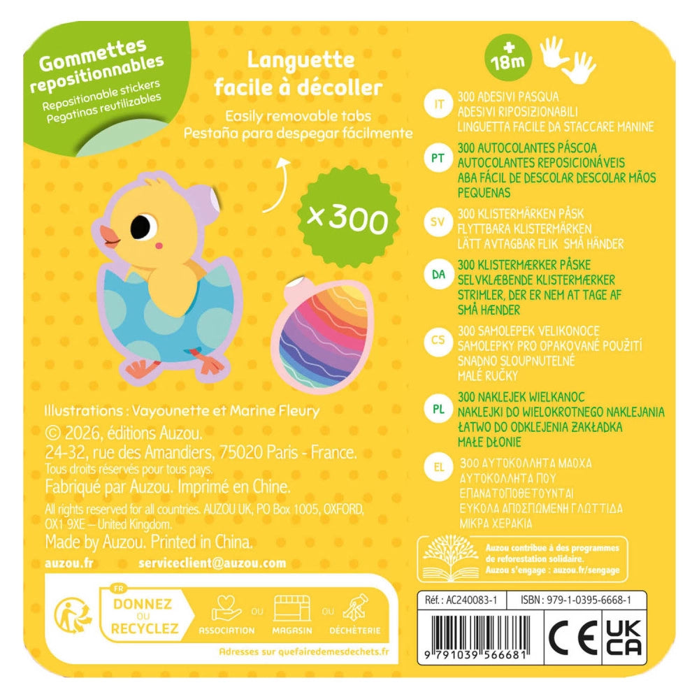 My Metallic Box of Stickers: Easter, AUZOU