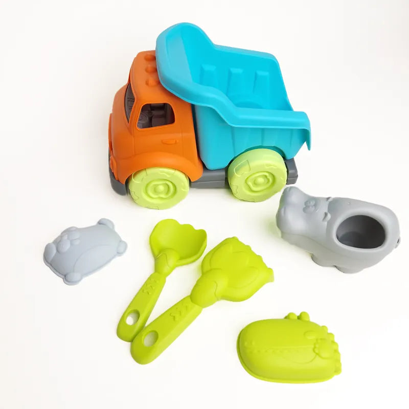 Beach Dump Truck Toy Set 3+ with 5 Accessories, TS Collection