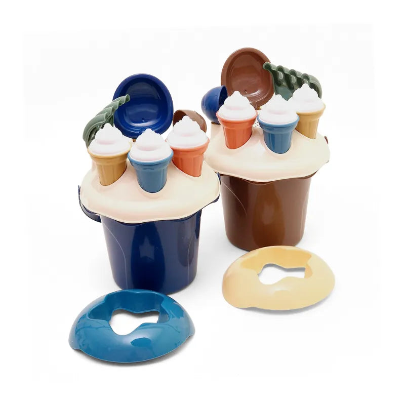 Beach Toy Set: Ice Cream Tub (choice of 2 colors),  Ludi