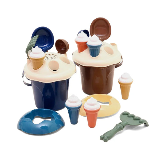 Beach Toy Set: Ice Cream Tub (choice of 2 colors),  Ludi