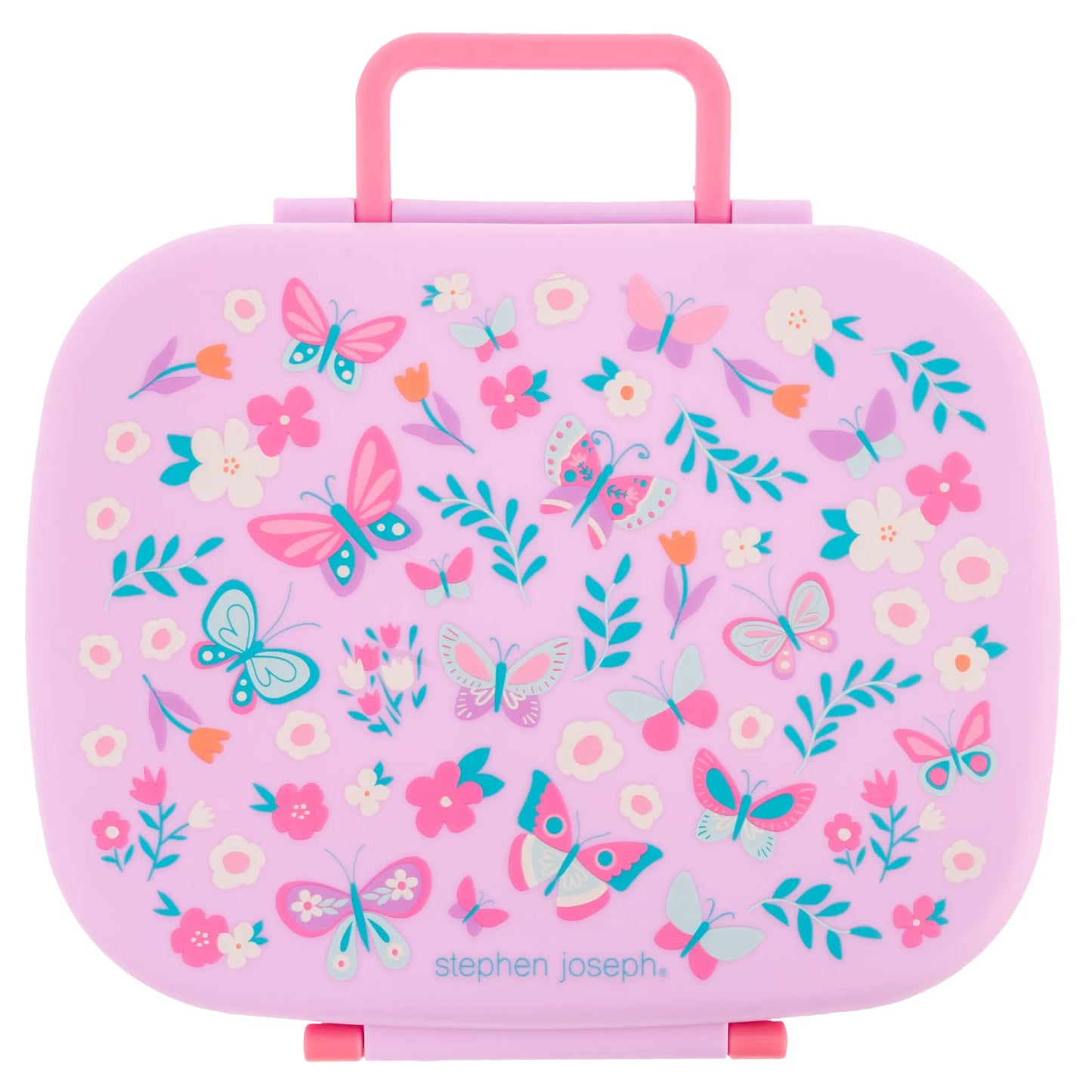Bento Box with Removable Tray Butterfly: 5-Compartment Lunch Bento Box. For Kids 3+